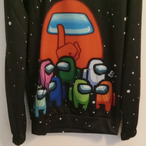 Among Us Youth Hoodie with Colorful Characters Size S - Picture 2 of 8